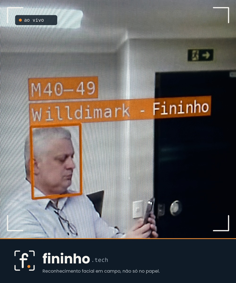 Willdimark identificado por reconhecimento facial ao vivo